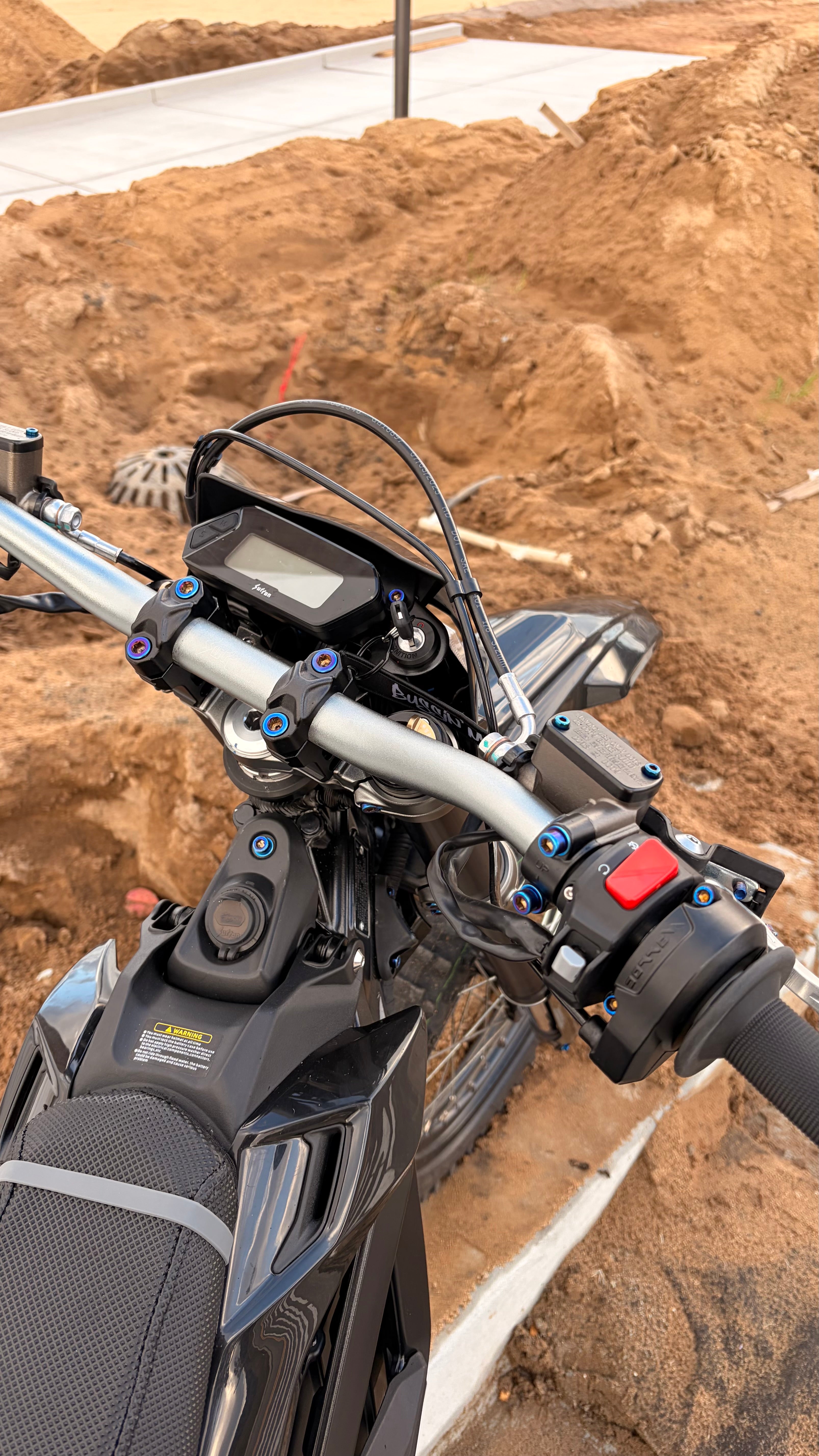 Surron ultra bee TITANIUM bar clamp bolts