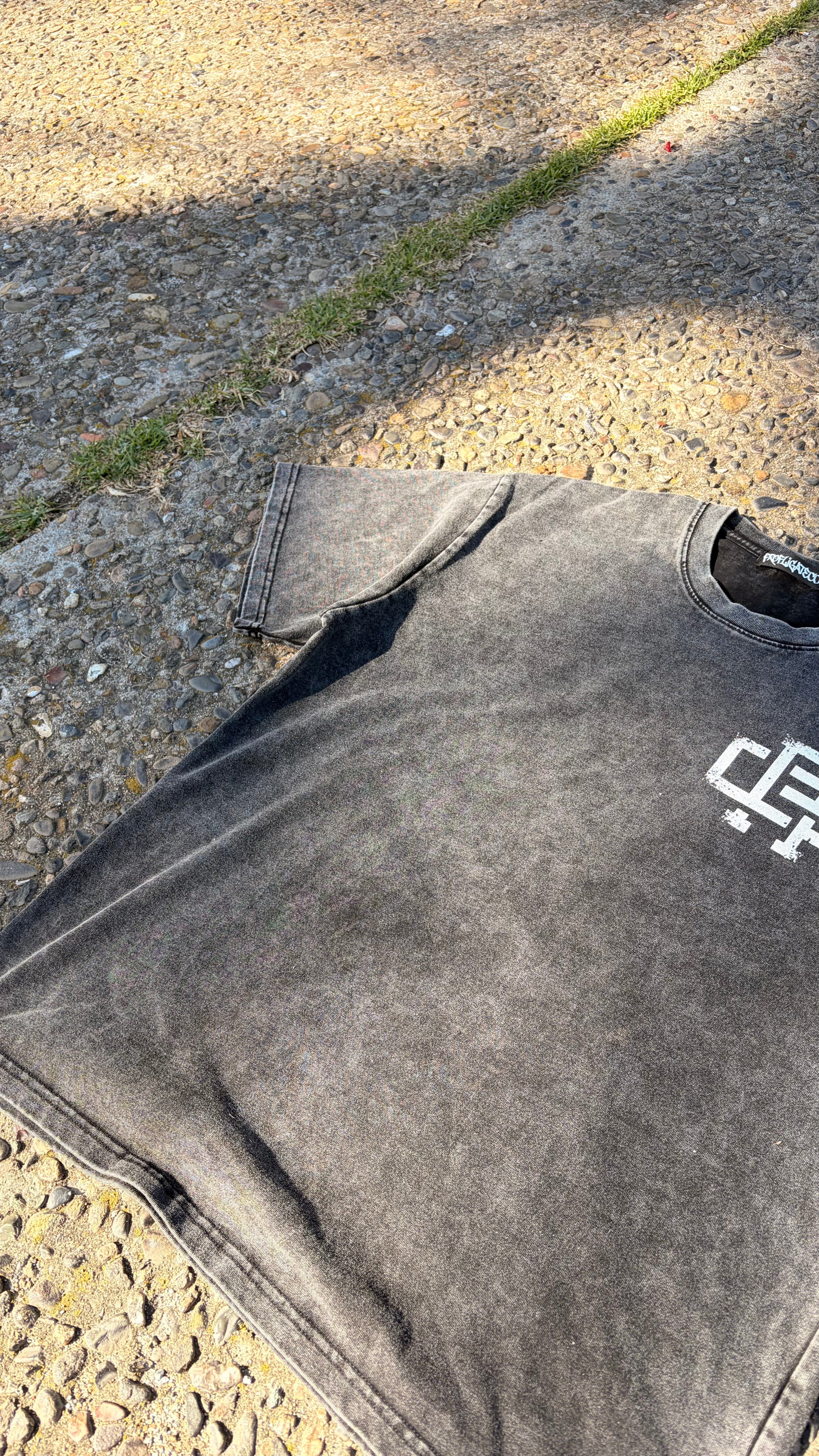 "legalize e-bikes" Snow Washed oversized cotton shirt